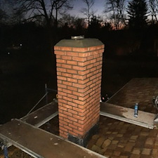 Chimney Rebuild To Original Specs With New Bricks 1