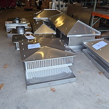 Custom Stainless Steel Rain Cap Installation Ridgewood 2