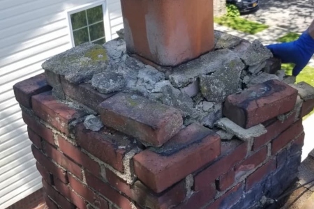 Whitestone, NY Grandstone Chimney Repair Work